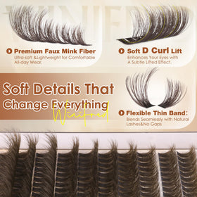 Application of Winifred Brown Lash Clusters on model