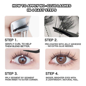 Application process of CoFier lash clusters with tweezer
