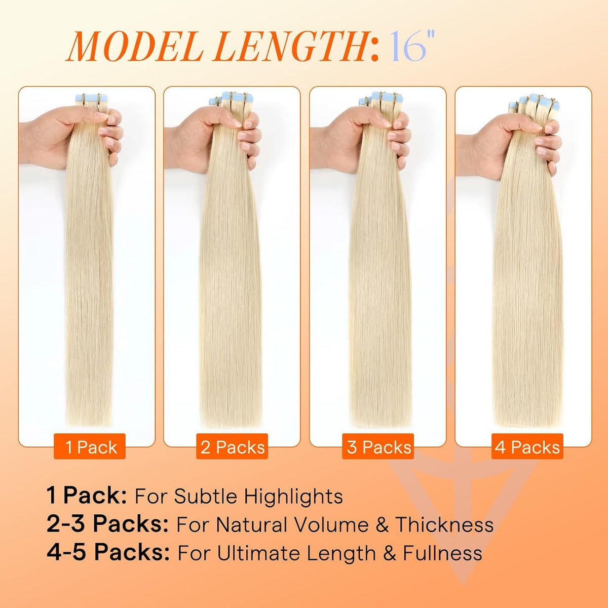 Application process of Full Shine Tape In Hair Extensions