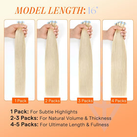 Application process of Full Shine Tape In Hair Extensions