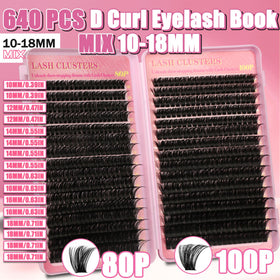 Application process of Gmagictobo lash clusters with tweezers