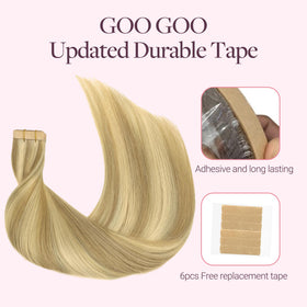 Application process of GOO GOO Tape in Hair Extensions
