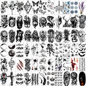 Application process of JEEFONNA temporary tattoo on arm