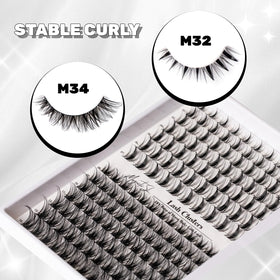 Application process of Magnetic SL lash clusters on natural lashes