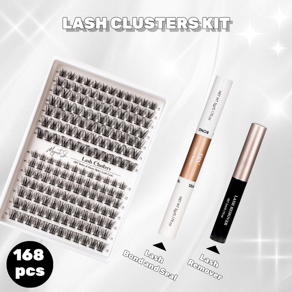 Application process of Magnetic SL Lash Clusters using tweezers