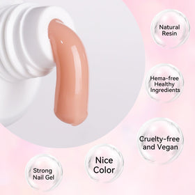 Application process of Makartt Poly Nail Gel on nails