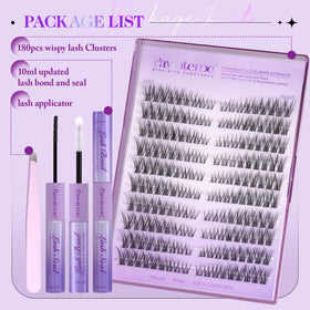Application process of Pawotence lash clusters with tweezers