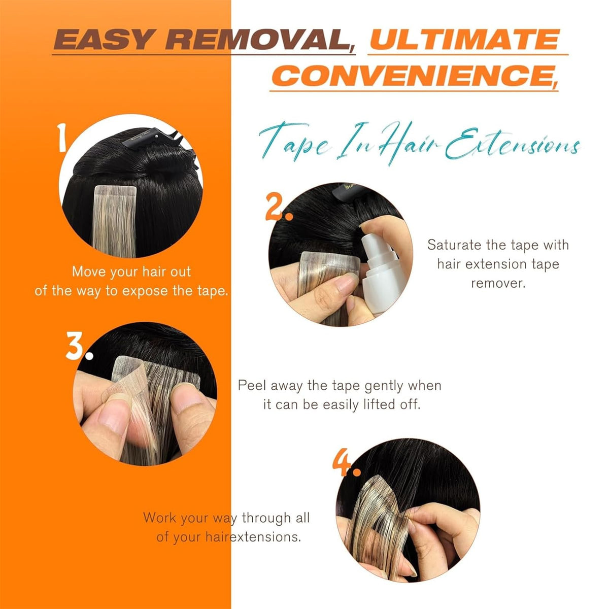 Application process of Sunny Hair Tape in Extensions