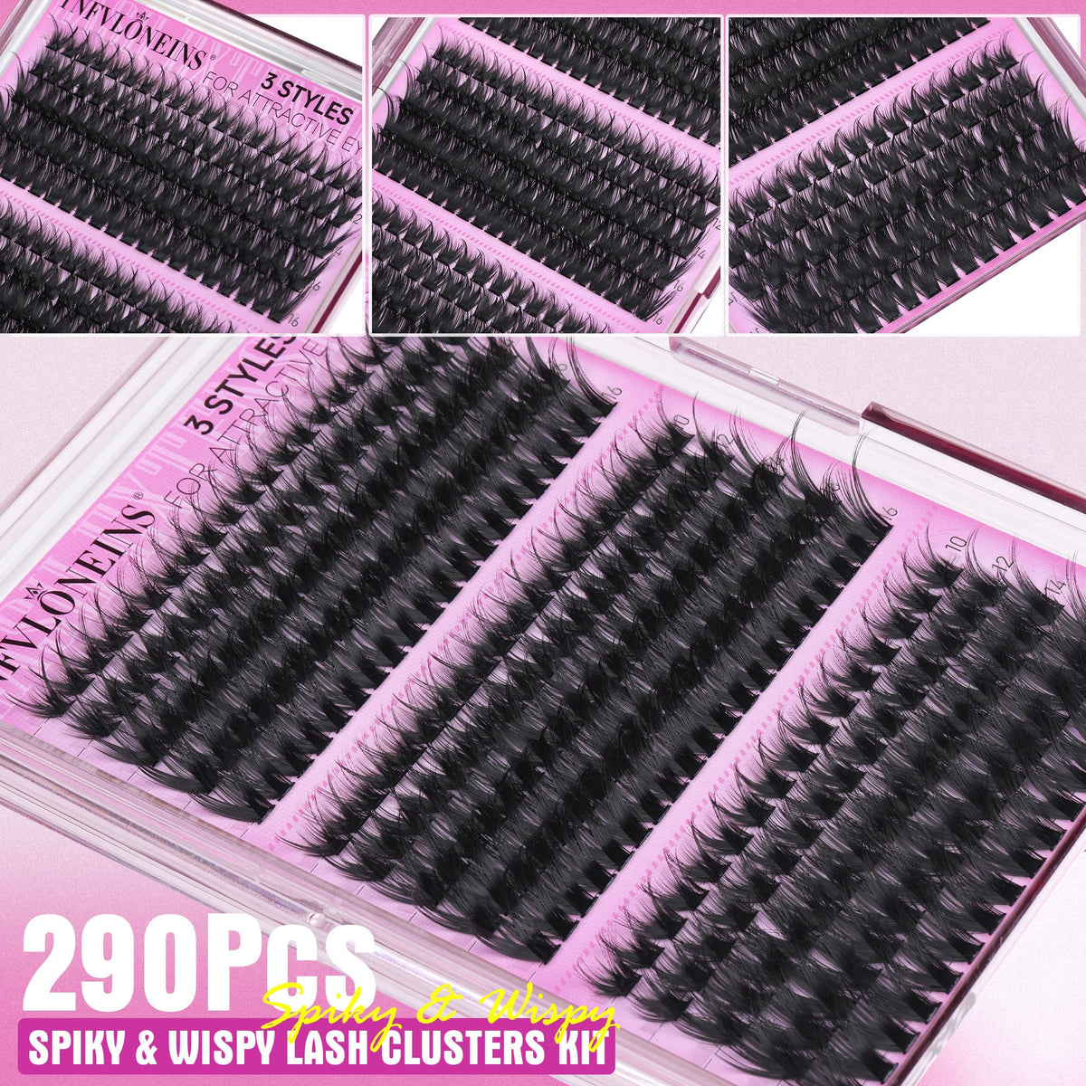 Application process of TNFVLONEINS eyelash clusters