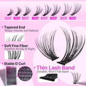 Application process of Yawamica Lash Clusters Kit