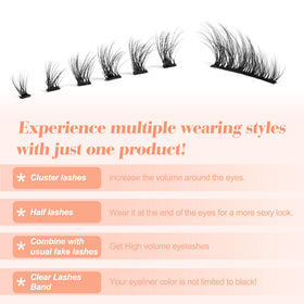 Application tips for Newcally Half Lashes