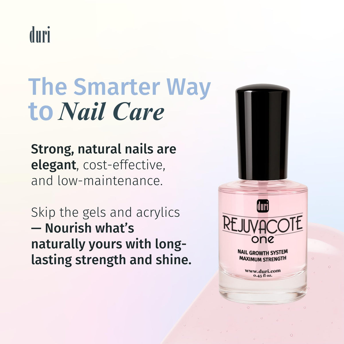 applying duri nail polish on nails