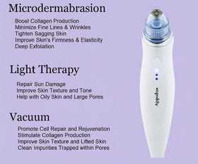 Appolus Microdermabrasion Machine with two diamond tips displayed