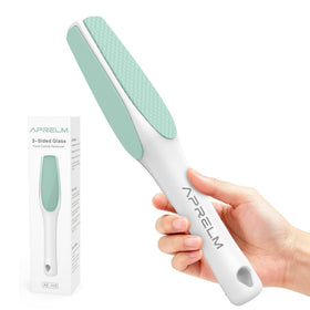 APRELM 3-Sided Nano Glass Foot File front view turquoise