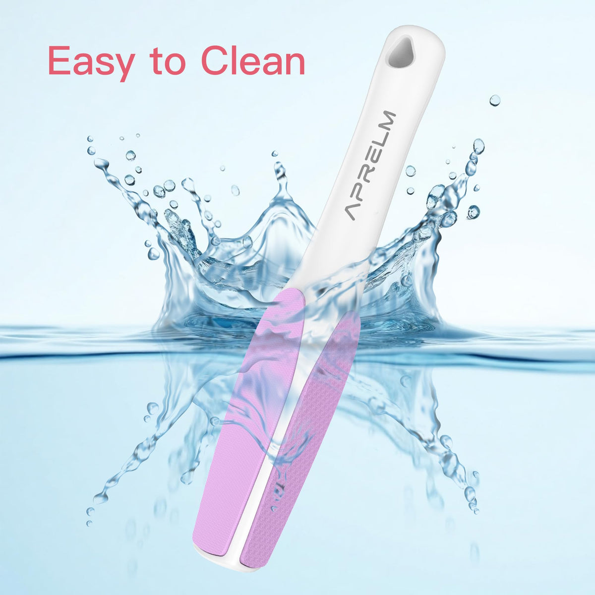 APRELM foot file highlighting fine side for polishing