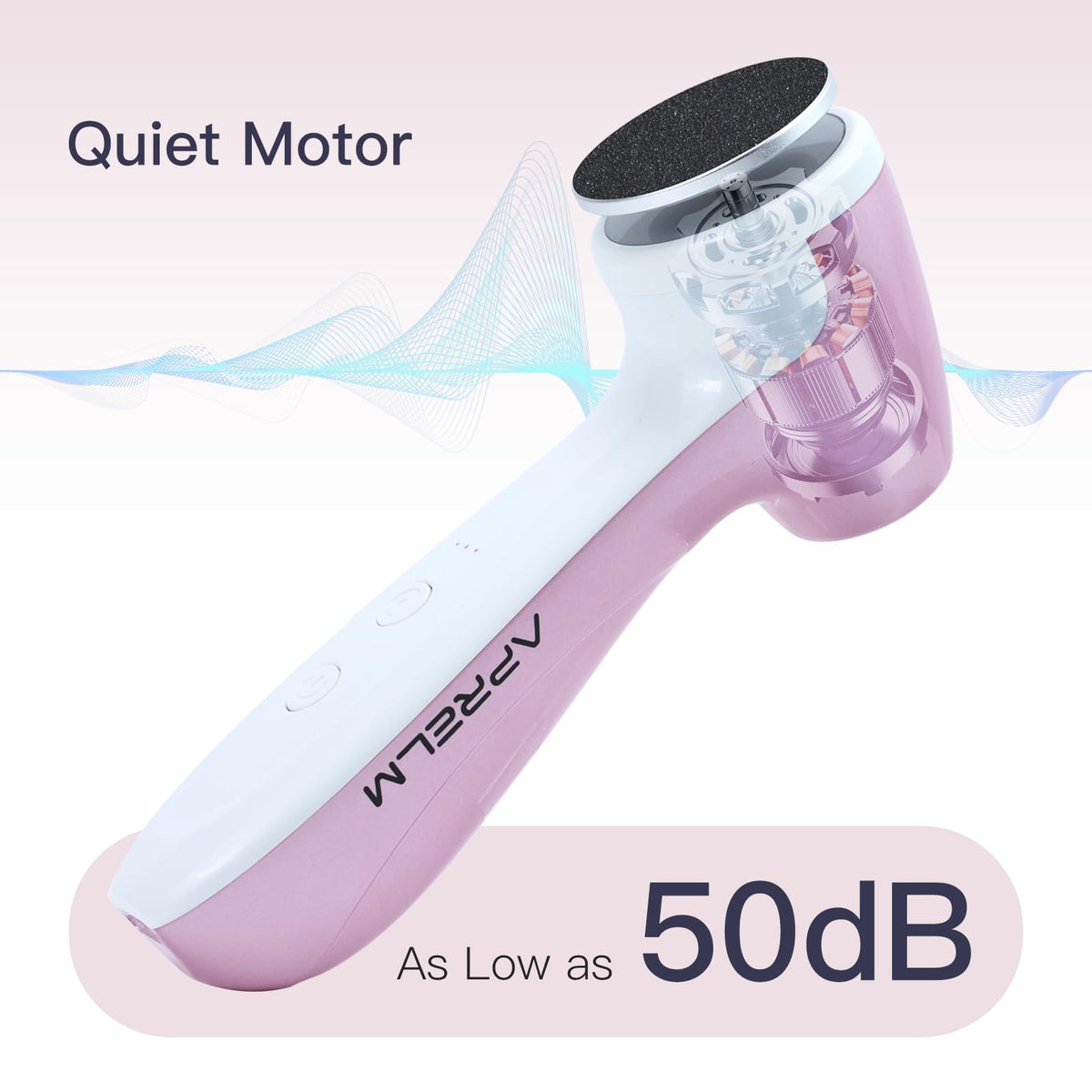 APRELM Rechargeable Foot Callus Remover side view