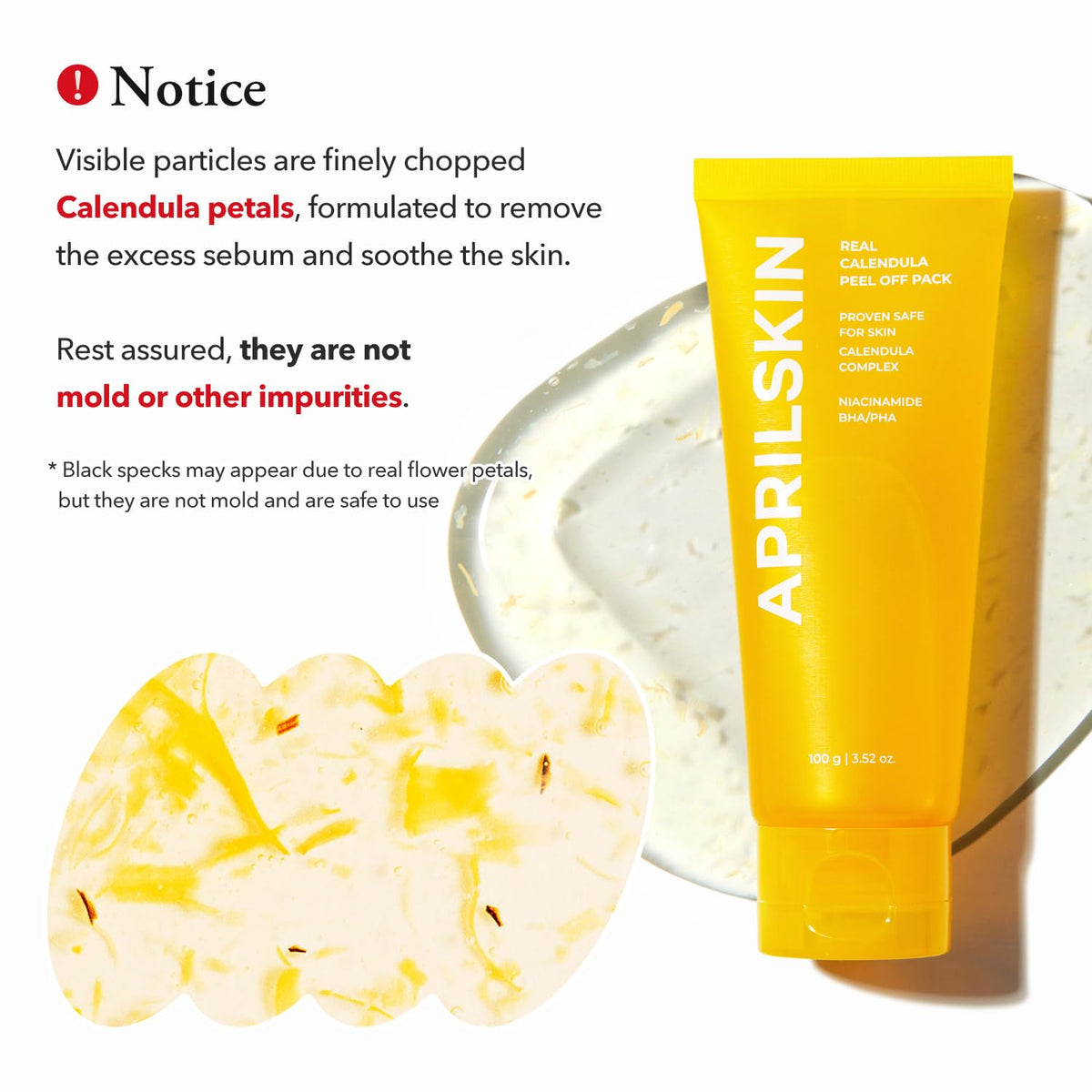 APRILSKIN Calendula Facial Peel Off Mask ingredients list