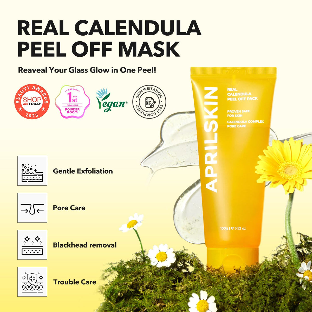 APRILSKIN Calendula Facial Peel Off Mask packaging