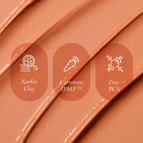 APRILSKIN Carrotene IPMP Clay Mask packaging with ingredients