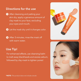 APRILSKIN Carrotene IPMP Clay Mask with cleansing balm