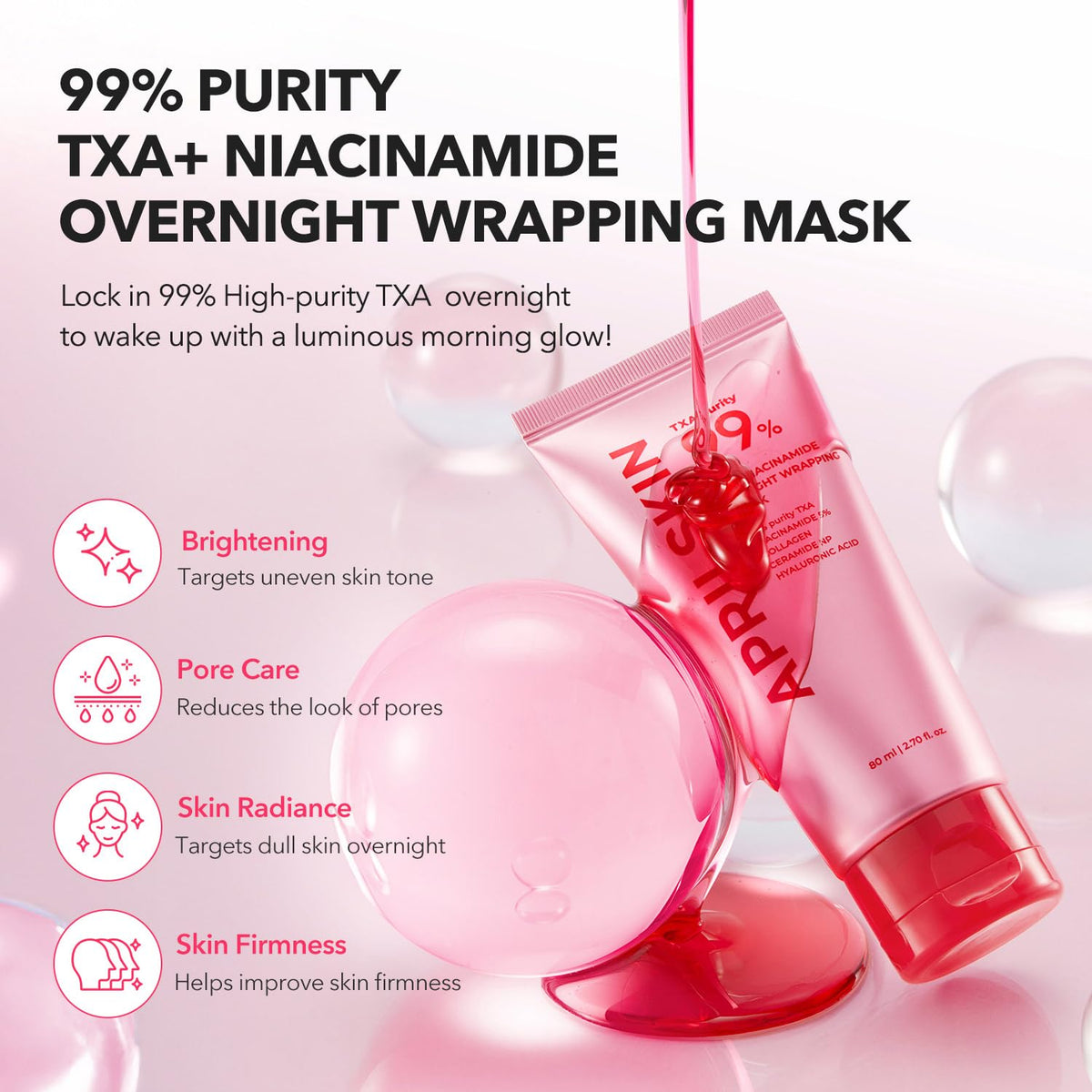 APRILSKIN TXA Niacinamide 99 Overnight Mask packaging