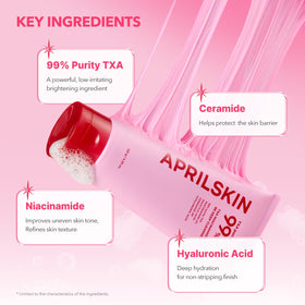 APRILSKIN TXA Niacinamide 99 Pore Care Deep Cleanser in use on skin