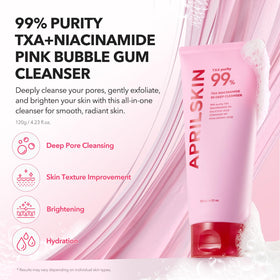 APRILSKIN TXA Niacinamide 99 Pore Care Deep Cleanser side view
