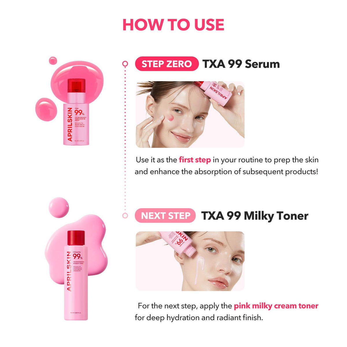 APRILSKIN TXA Niacinamide Toning Shot Facial Serum lifestyle scene