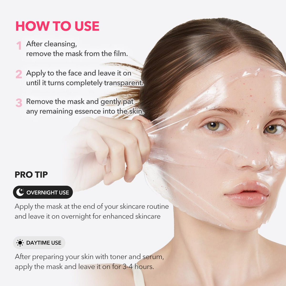 APRILSKIN TXA Pink Capsule Gel Mask in a bathroom setting