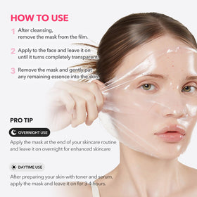 APRILSKIN TXA Pink Capsule Gel Mask in a bathroom setting