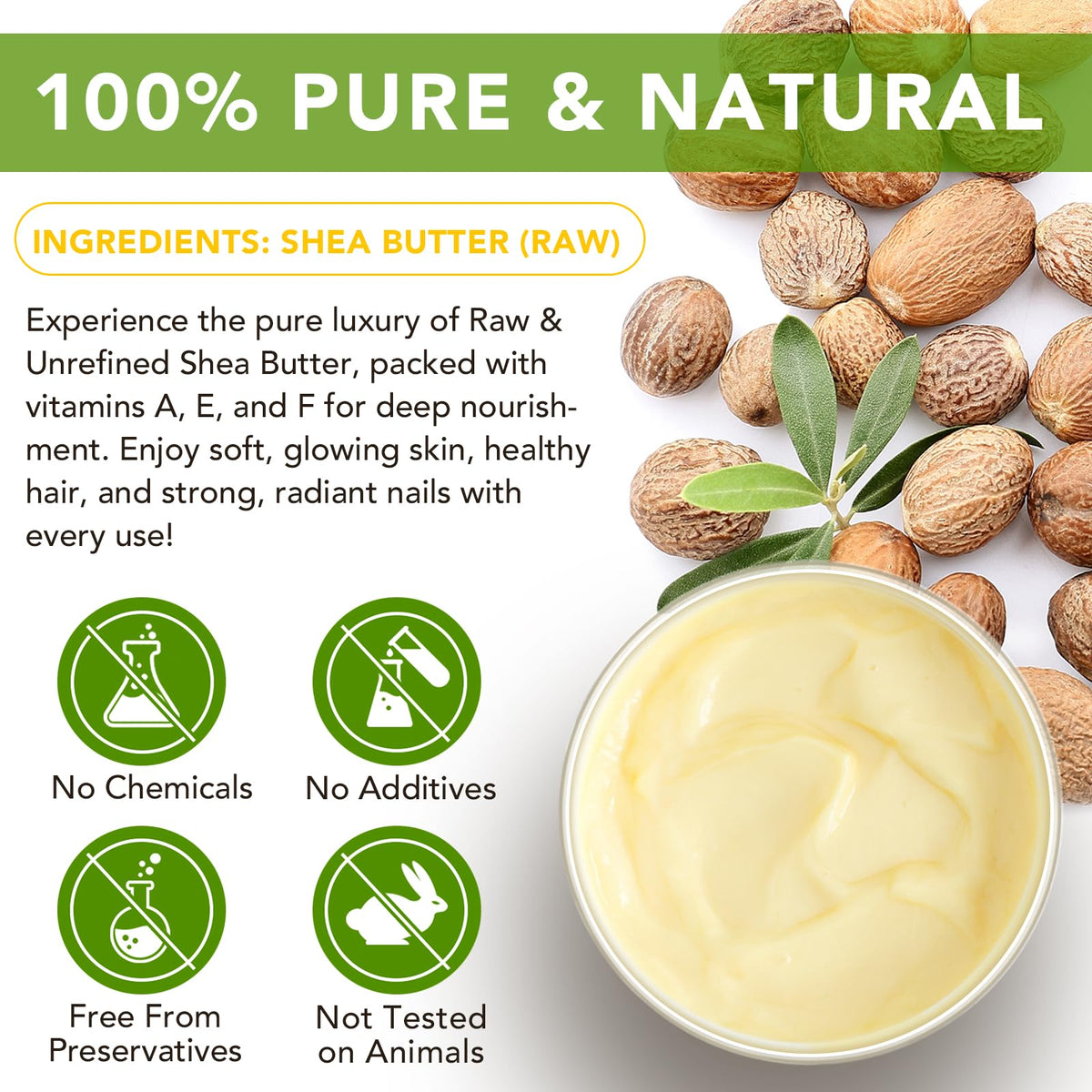 APUUFYQC Shea Butter Hand Cream packaging side view