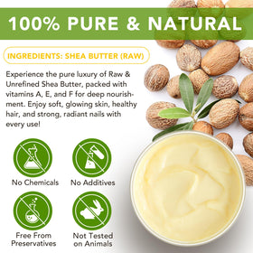 APUUFYQC Shea Butter Hand Cream packaging side view