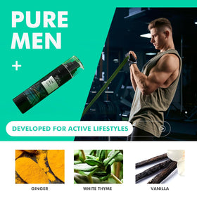AQUA BLANCE Body Spray for Men side view with labels