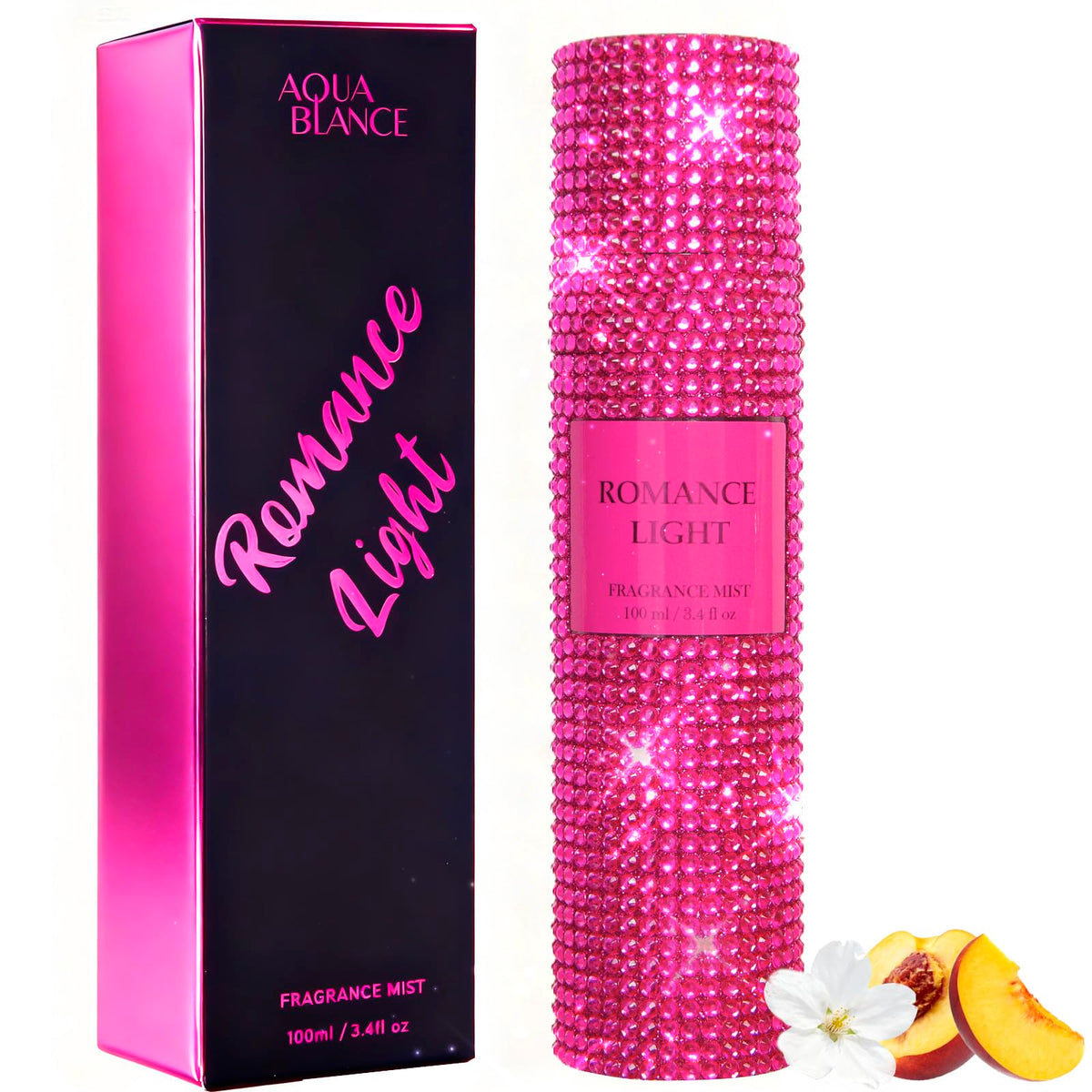 AQUA BLANCE Body Spray Romance Light 3.4 fl oz front view