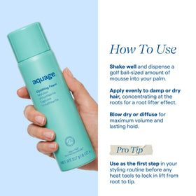 Aquage Styling Mousse 2 oz packaging