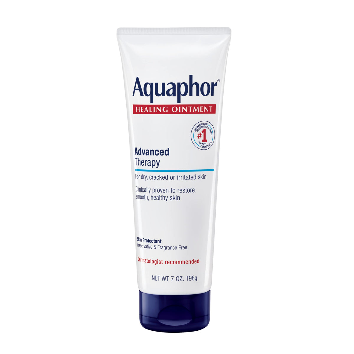 Aquaphor Healing Ointment 7 OZ tube front view
