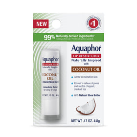 Aquaphor Naturally Inspired Lip Repair Stick with Coconut Oil front view