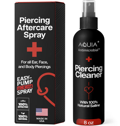 Aquia Piercing Aftercare Spray 8oz front view