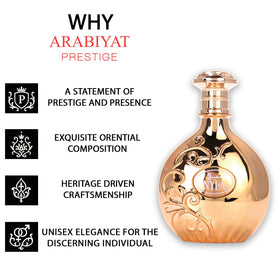 ARABIYAT Prestige Nyla Eau De Parfum packaging on a table