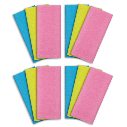 ARCH&M 12-Pack Exfoliating Washcloth Towel front view