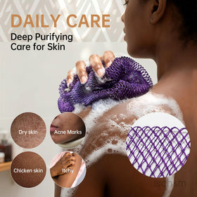 ARCH&M African Net Sponge 53 inch back scrubber design