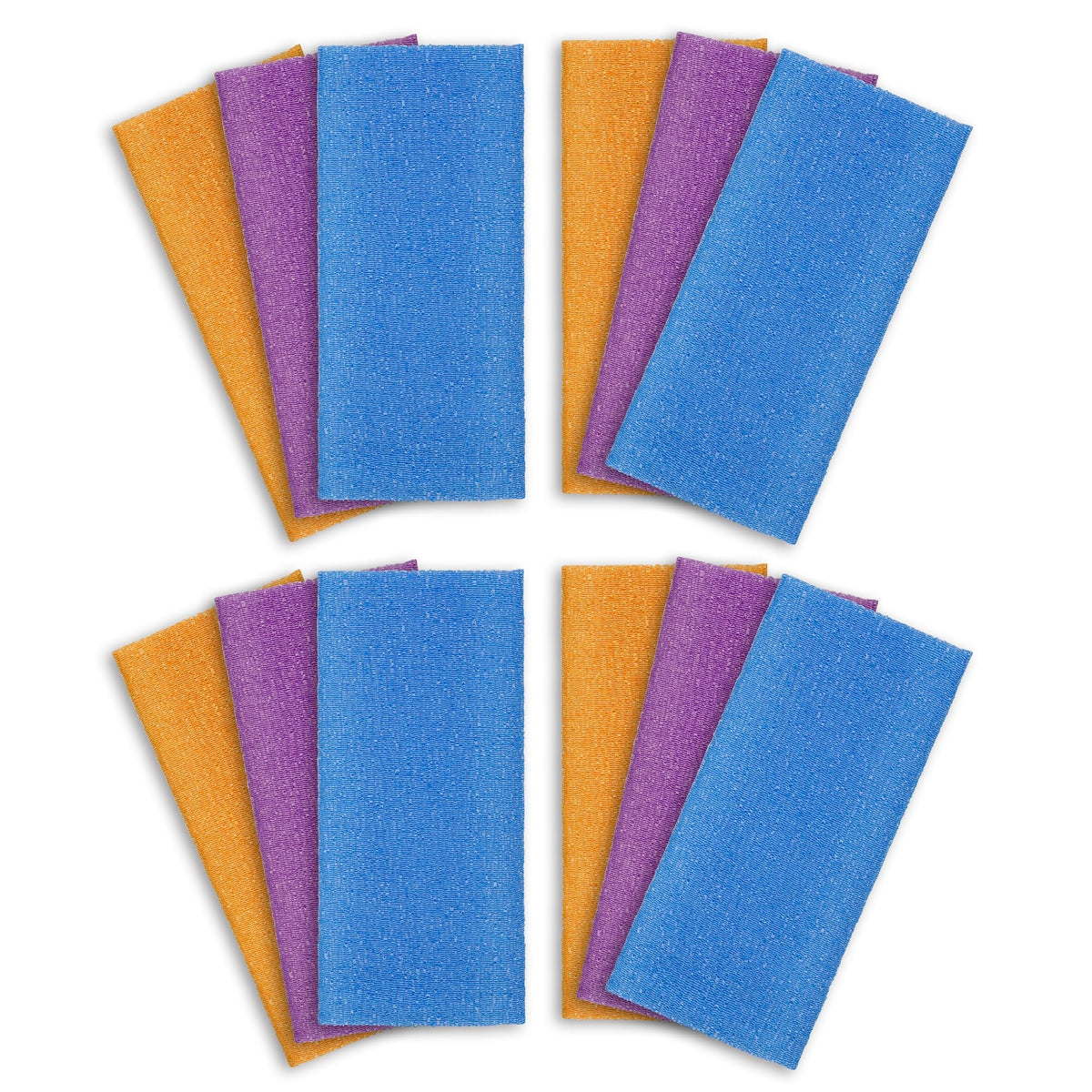 ARCH&M Exfoliating Towel 12 Pack front view showing towels