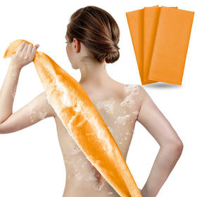 ARCH&M Exfoliating Washcloth & Body Scrubber orange pack front view