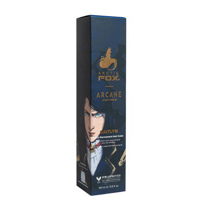 ARCTIC FOX Arcane Semi Permanent Hair Dye Caitlyn navy blue packaging front view