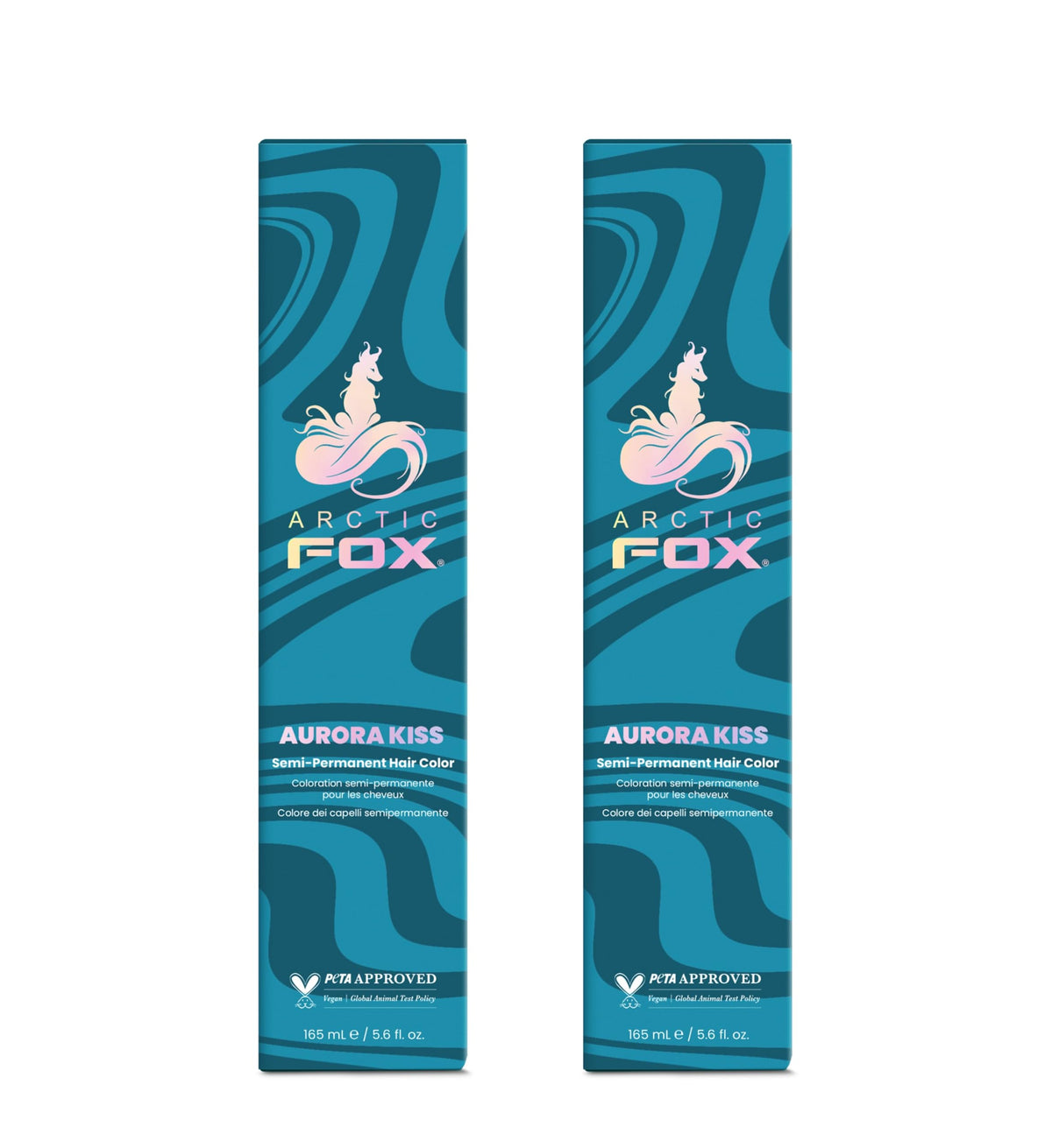 ARCTIC FOX Aurora Kiss Blue Semi Permanent Hair Dye front view
