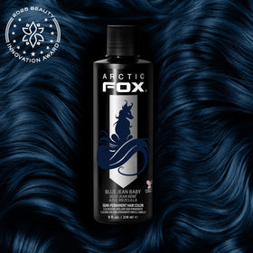 ARCTIC FOX Blue Jean Baby Hair Dye two bottles side view