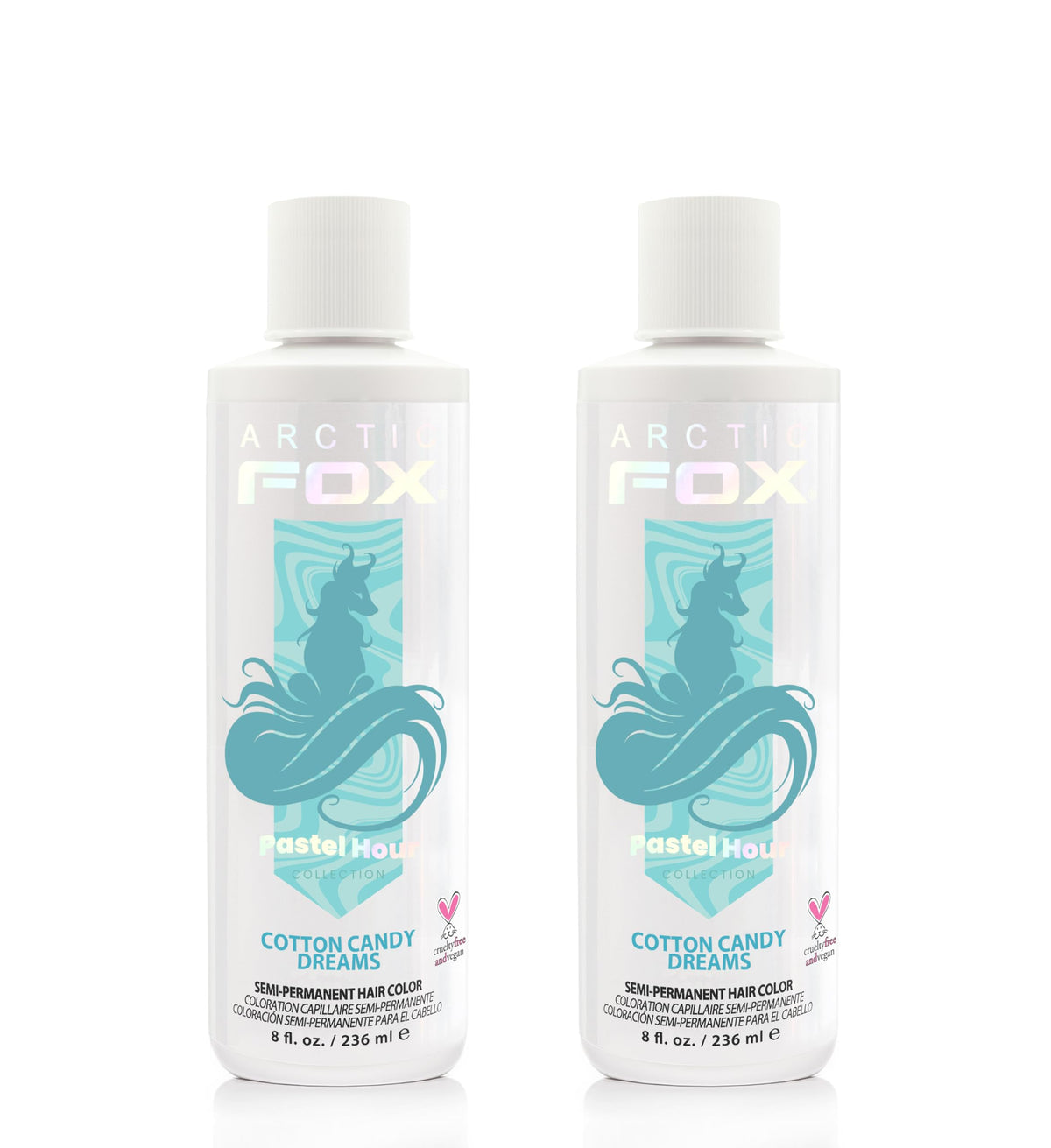 ARCTIC FOX Cotton Candy Dreams hair dye front view 2 x 8 oz