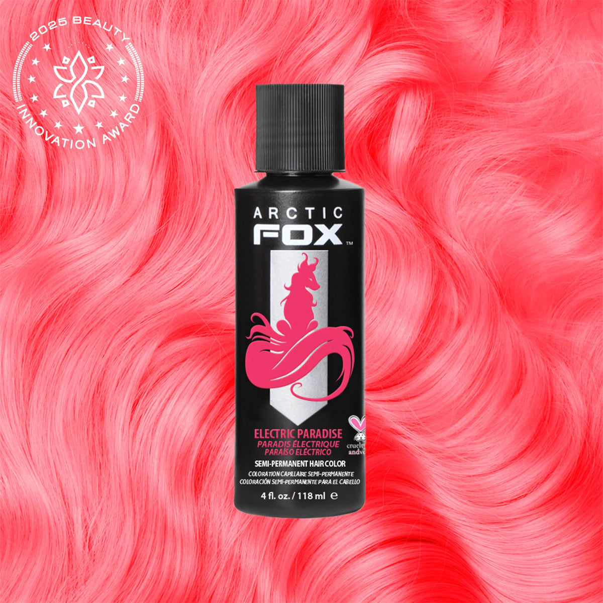 ARCTIC FOX Electric Paradise hair dye bottle back view