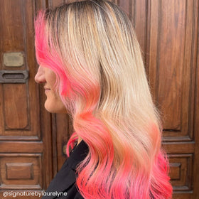ARCTIC FOX Electric Paradise hair dye bottles with tropical background