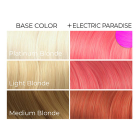 ARCTIC FOX Electric Paradise hair dye on pre-lightened hair